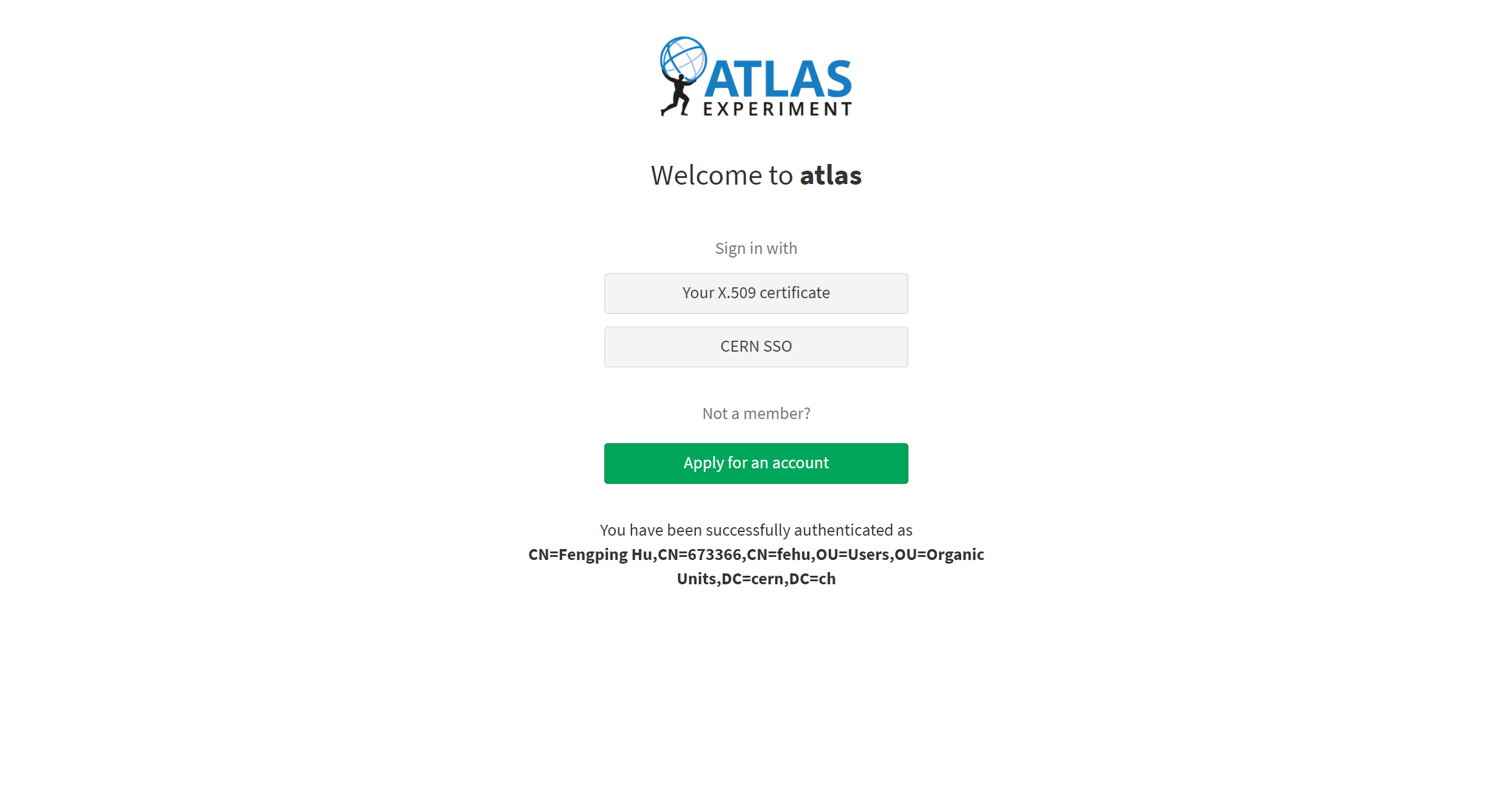 ATLAS Authz authentification to Coffea-casa Analysis Facility @ UChicago