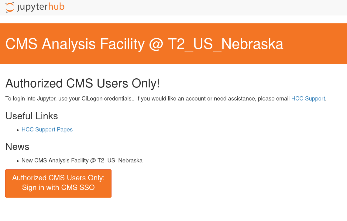 Access to Coffea-casa Analysis Facility @ T2 Nebraska